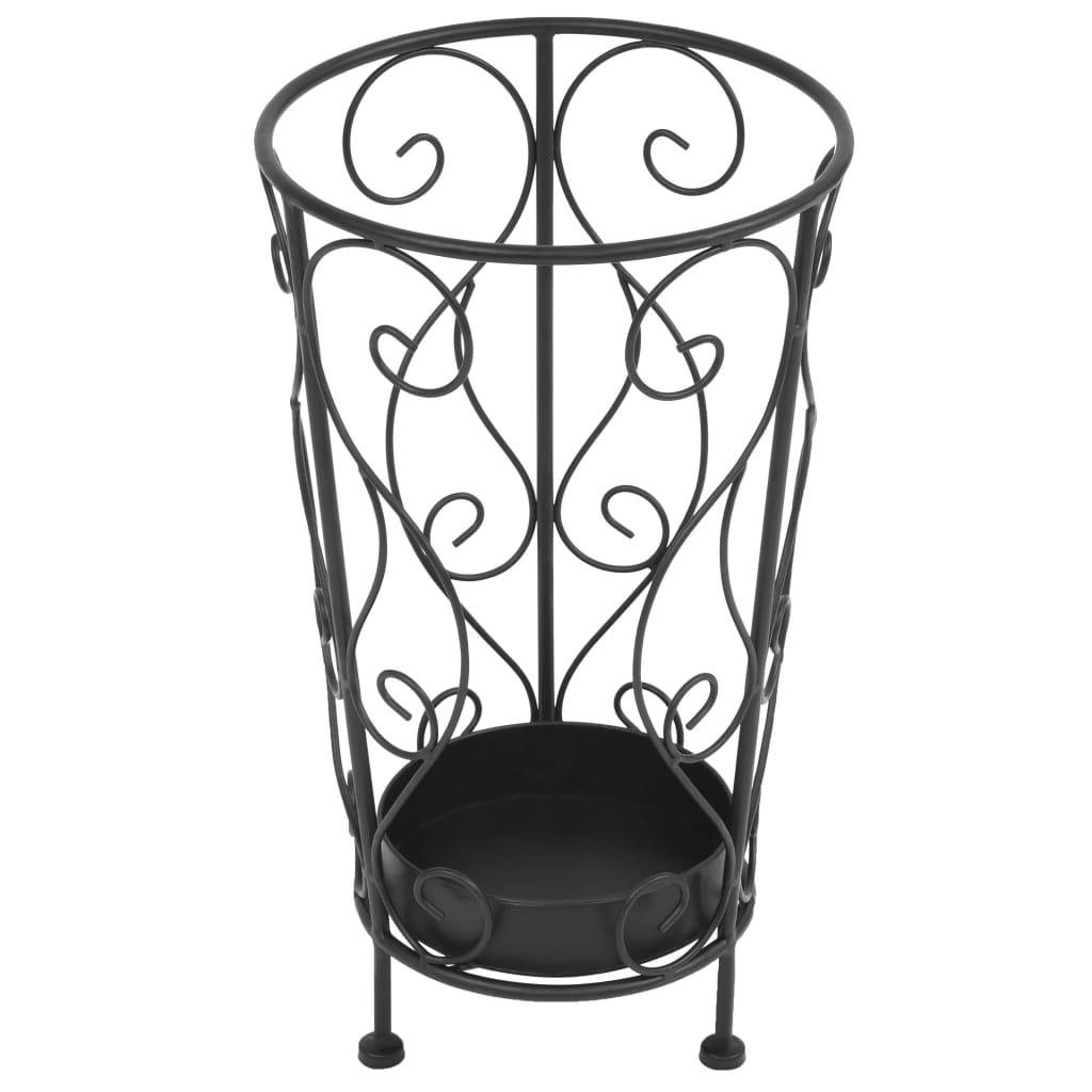 Regenschirmständer Vintage-Stil Metall 26 X 46 Cm Schwarz