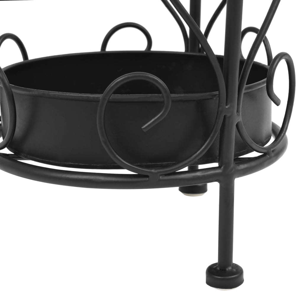 Regenschirmständer Vintage-Stil Metall 26 X 46 Cm Schwarz