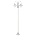Garten-Pollerleuchte E27 220 Cm Aluminium 3-Laterne