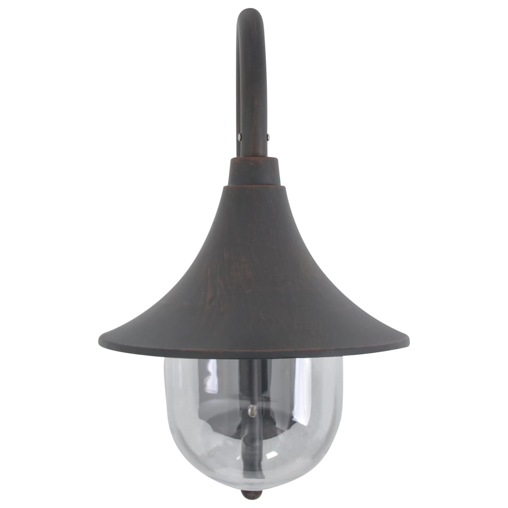 Garten-Wandleuchte E27 42 Cm Aluminium Bronze