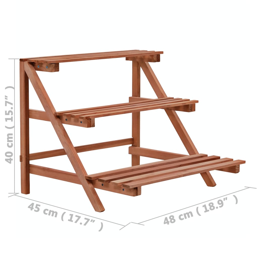 3-Tier Pflanzenständer Zedernholz