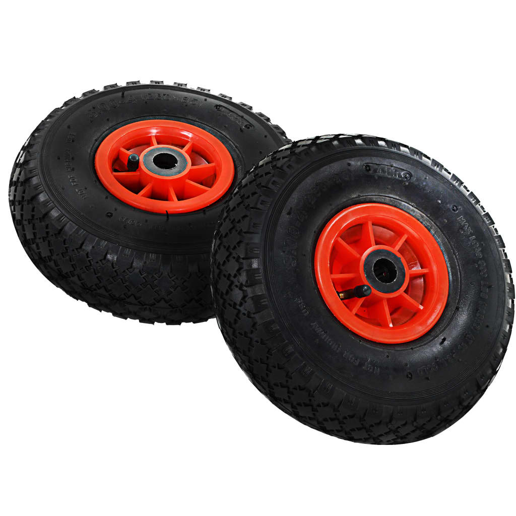 Sackkarrenräder 4 Stk. Gummi 3,00-4 (245X82)