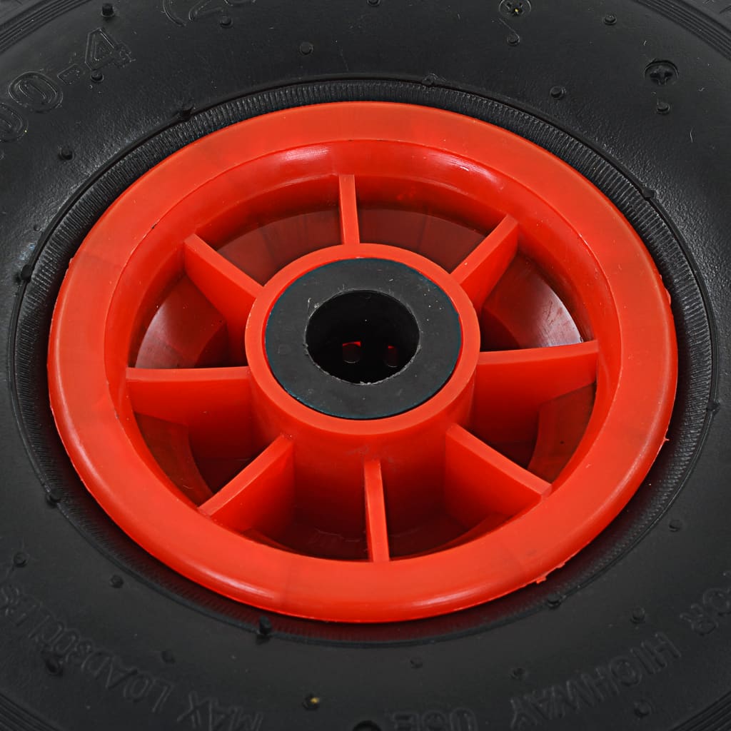 Sackkarrenräder 4 Stk. Gummi 3,00-4 (245X82)