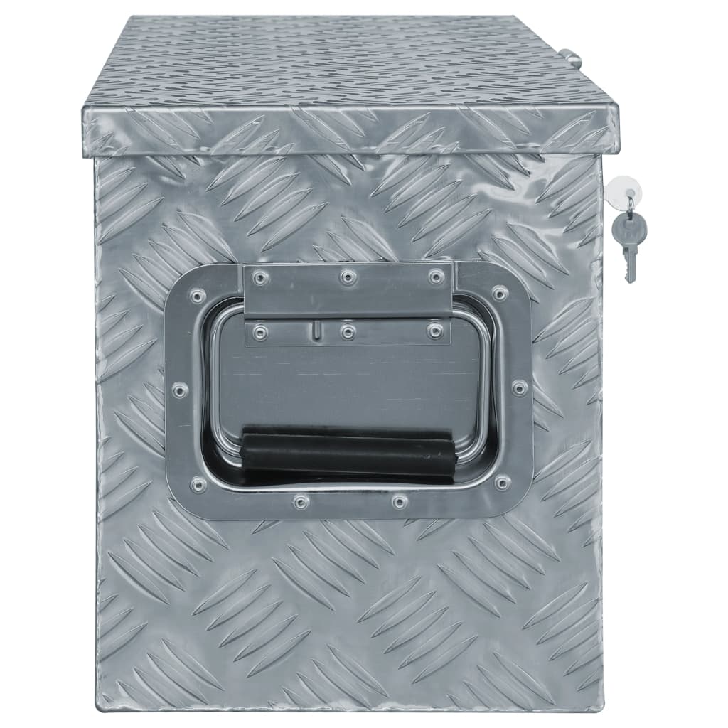 Aluminiumkiste 76,5×26,5×33 Cm N Silber