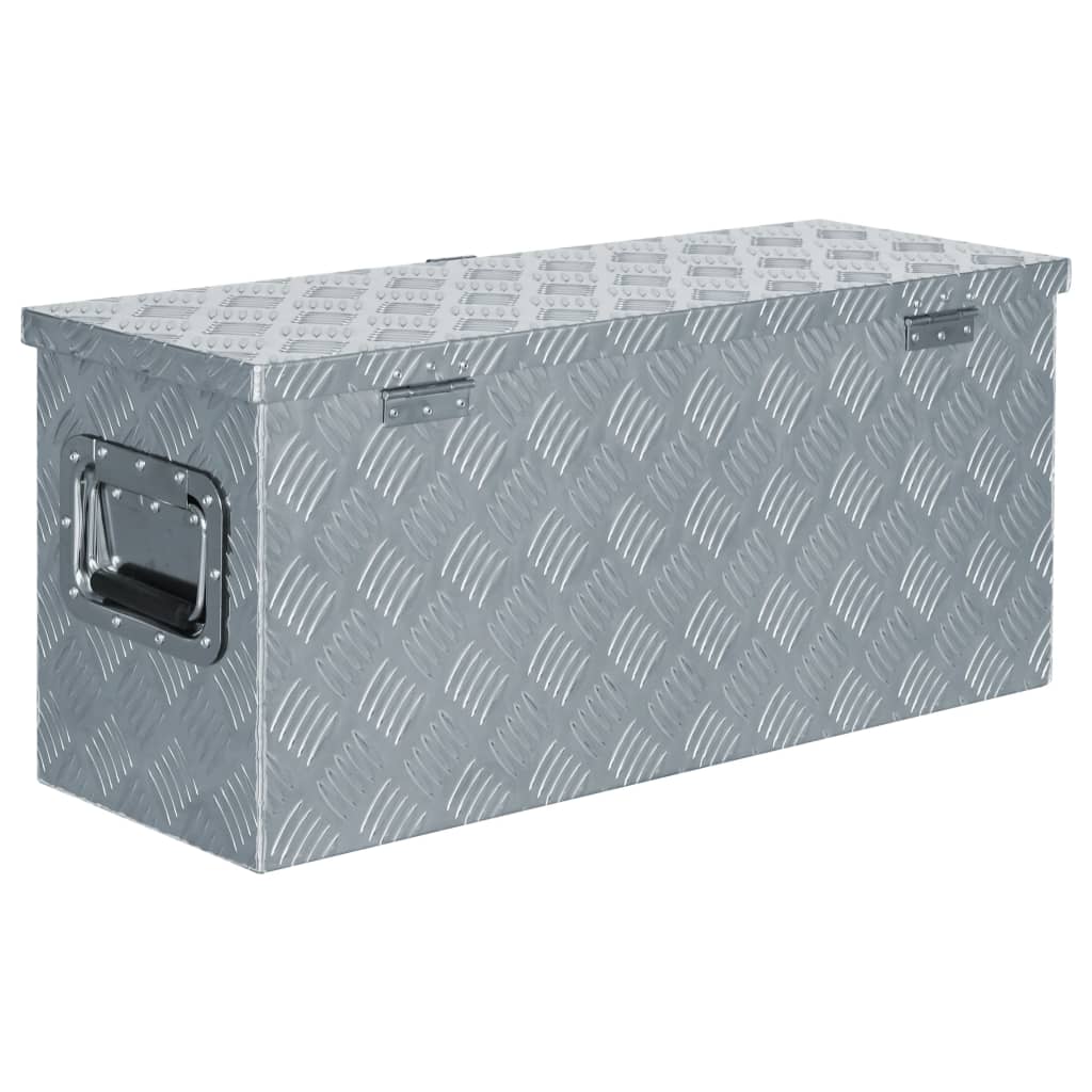 Aluminiumkiste 76,5×26,5×33 Cm N Silber