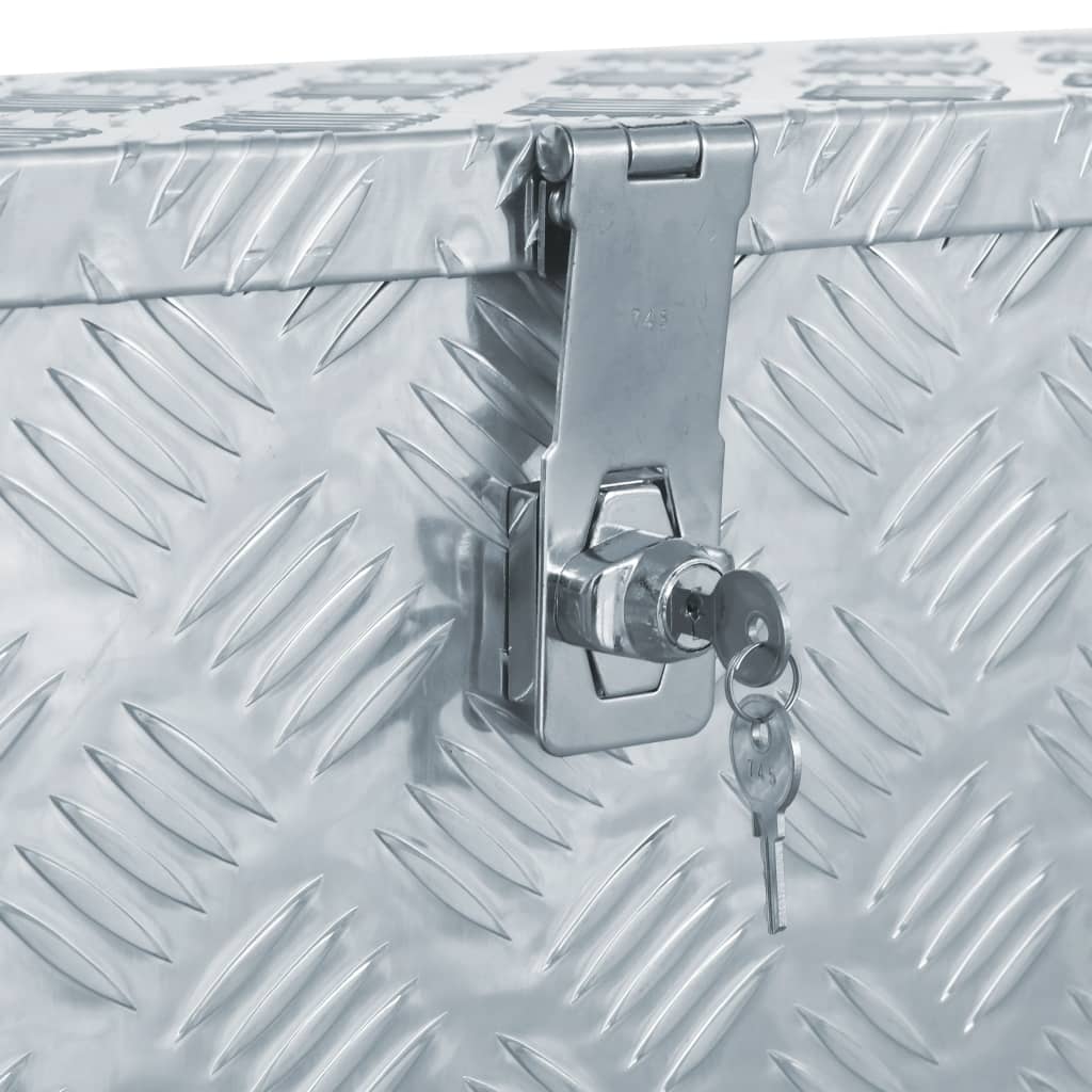 Aluminiumkiste 76,5×26,5×33 Cm N Silber