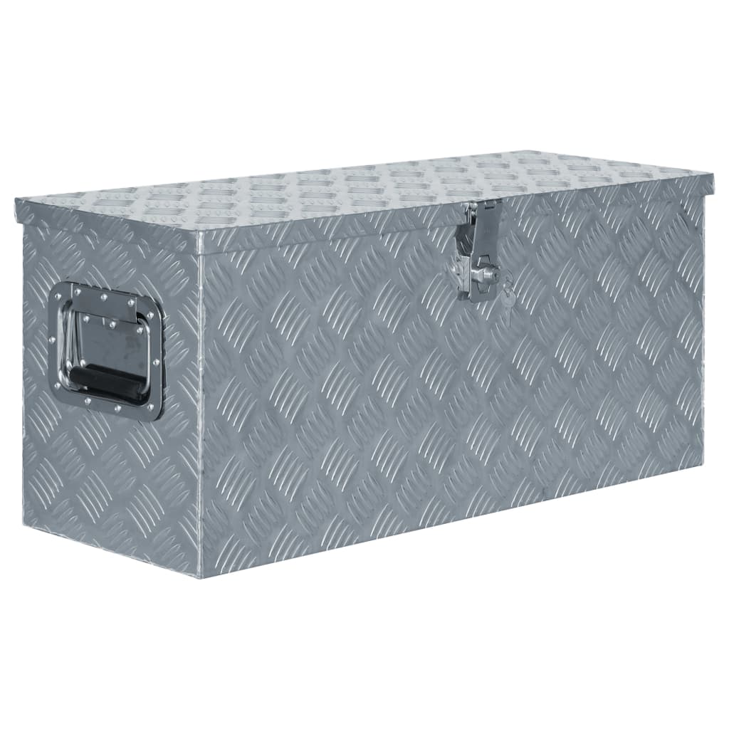 Aluminiumkiste 76,5×26,5×33 Cm N Silber