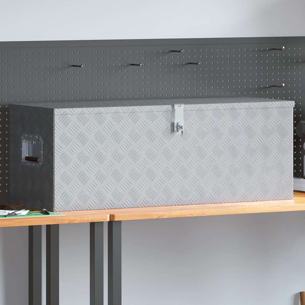 Aluminiumkiste 76,5×26,5×33 Cm N Silber