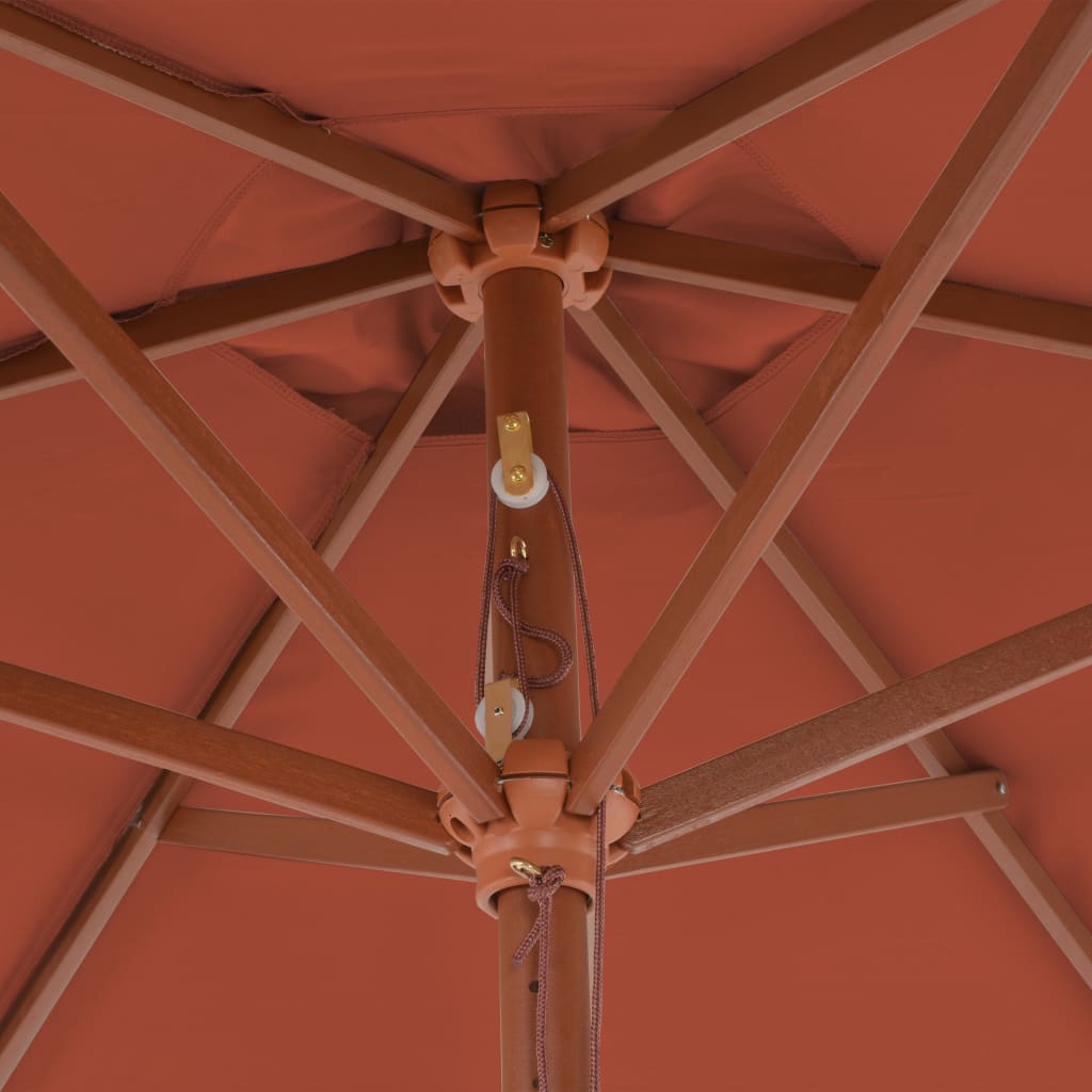 Sonnenschirm Mit Holz-Mast 270 Cm