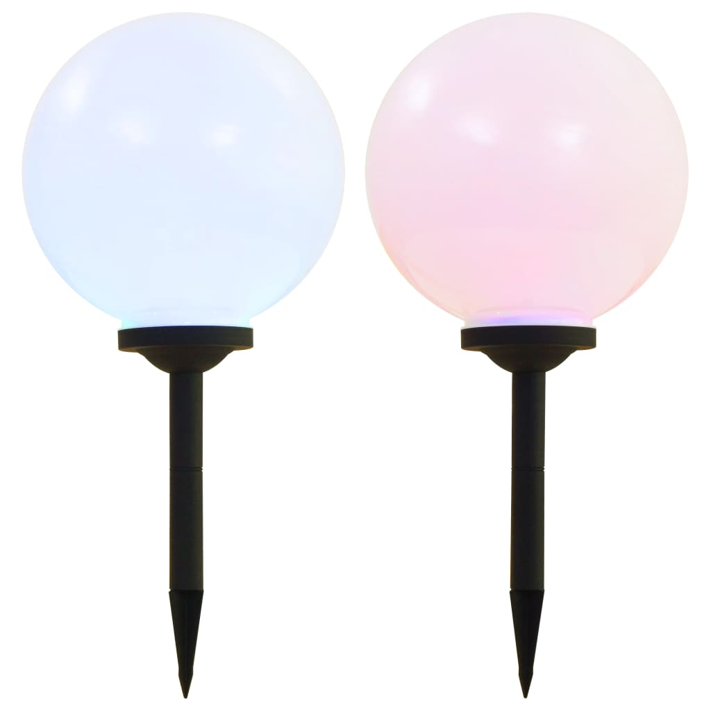 Outdoor Solarleuchten 3 Stück Led Kugelförmig Rgb