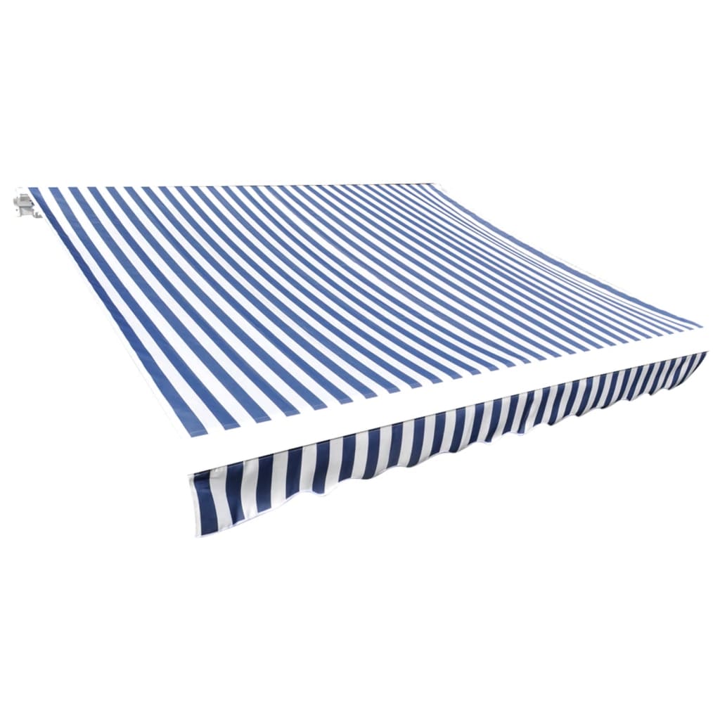 Markisenbespannung 5X3,5 M Blau Und Weiß