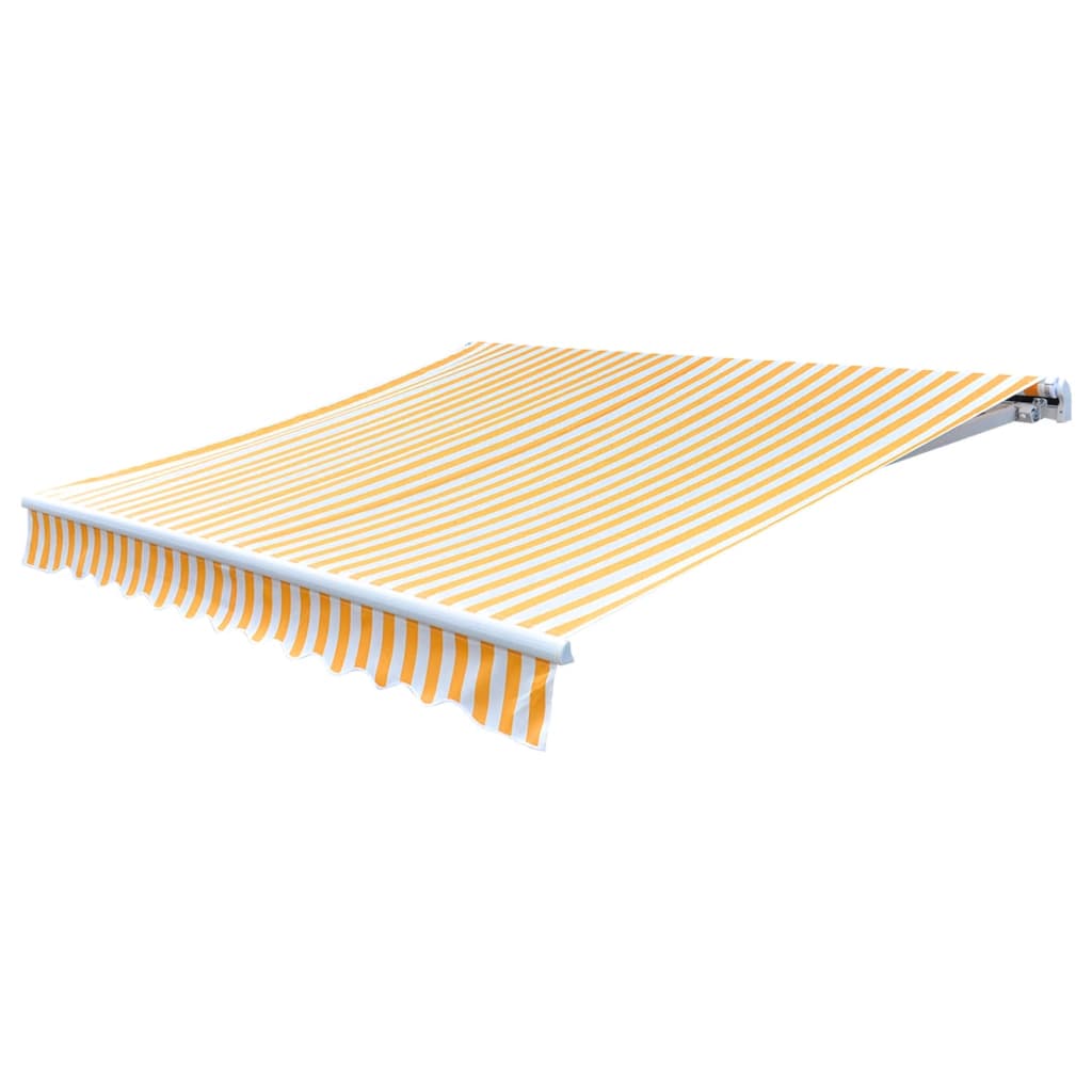 Markisenbespannung Canvas Orange & Weiß 4,5X3 M Orange Und Weiß