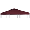 Pavillon-Dach Mit Lüftungsdach 310 G/M² Bordeauxrot