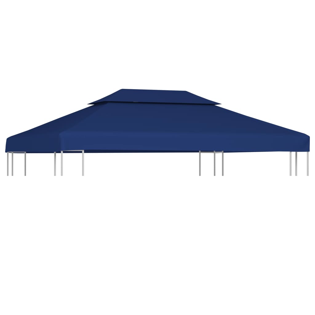 Pavillon-Dachplane Mit Kaminabzug 310 G/M² Blau