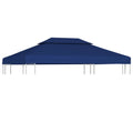 Pavillon-Dachplane Mit Kaminabzug 310 G/M² Blau