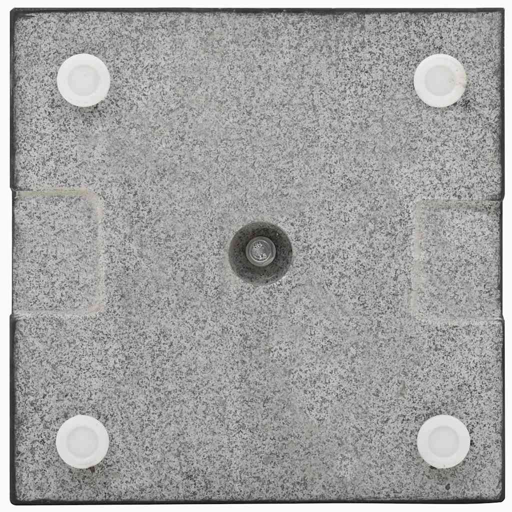 Sonnenschirmständer Granit Quadrat Schwarz