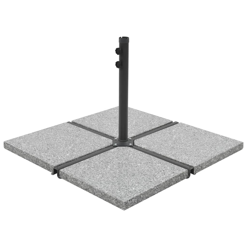 Sonnenschirm-Gewichtsplatte Granit 25 Kg Quadratisch