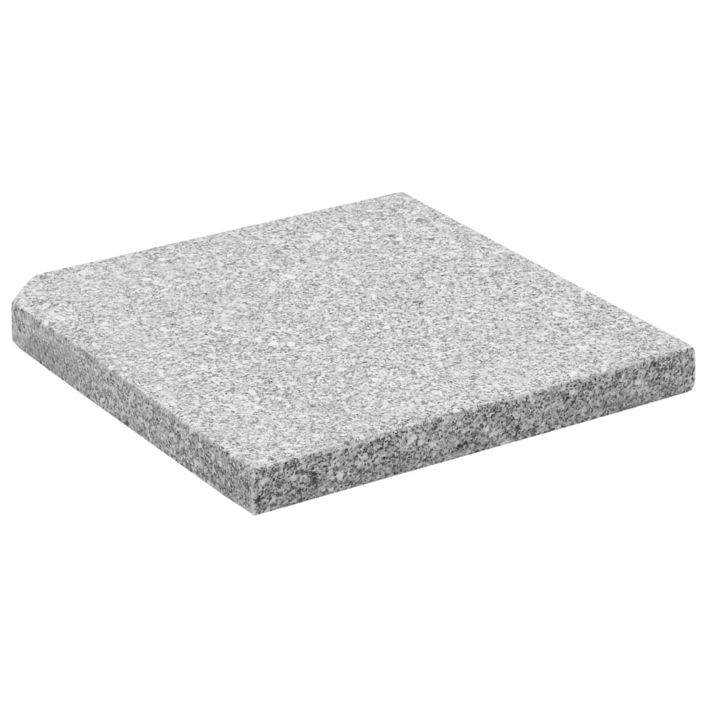 Sonnenschirm-Gewichtsplatte Granit 25 Kg Quadratisch