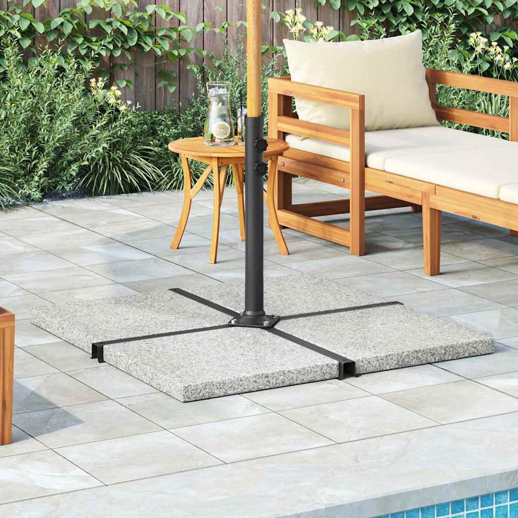 Sonnenschirm-Gewichtsplatte Granit 25 Kg Quadratisch