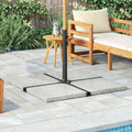 Sonnenschirm-Gewichtsplatte Granit 25 Kg Quadratisch