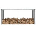 Brennholzlager Verzinkter Stahl 330 X 92 X 153 Cm