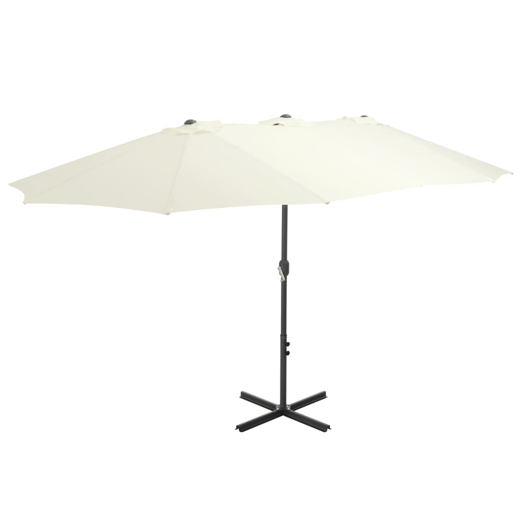 Sonnenschirm Mit Aluminium-Mast 460X270 Cm
