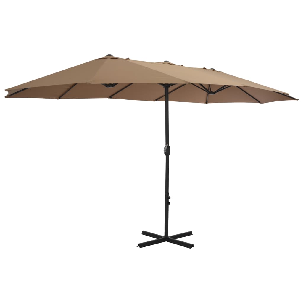 Sonnenschirm Mit Aluminium-Mast 460X270 Cm