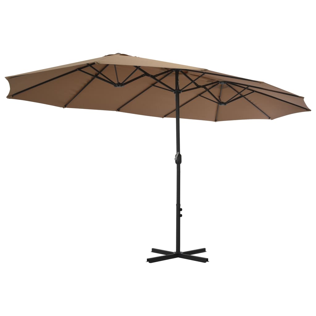 Sonnenschirm Mit Aluminium-Mast 460X270 Cm