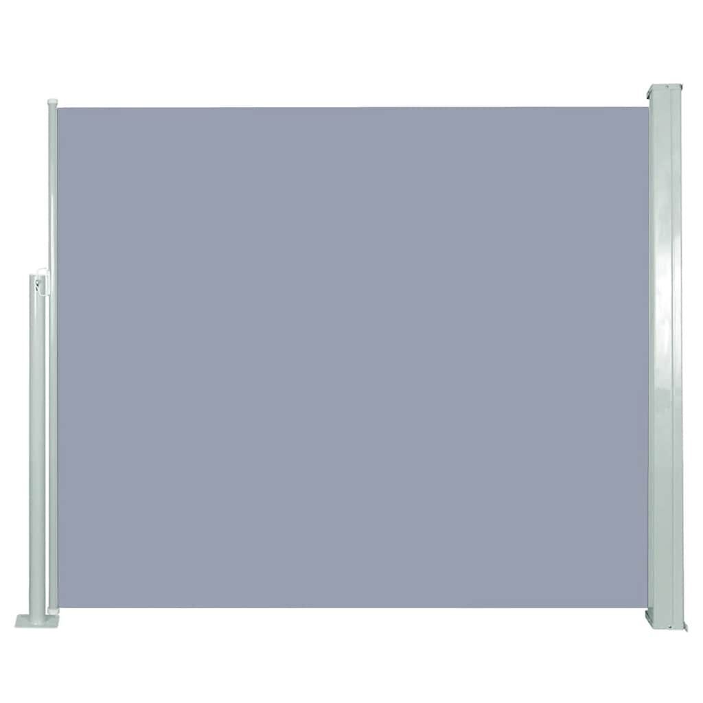 Seitenmarkise Ausziehbar 600X160 Cm Grau