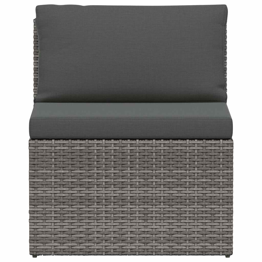 4-Tlg. Garten-Lounge-Set Mit Polstern Poly Rattan