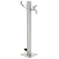 Garten-Wassersäule Edelstahl Rund 65 Cm Braun