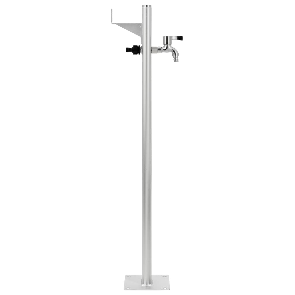 Garten-Wassersäule Aluminium 95 Cm Braun