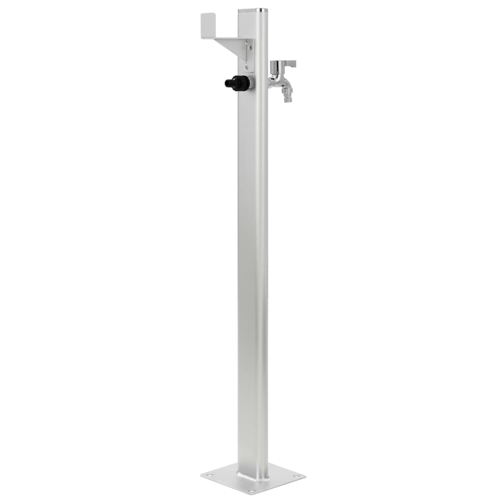 Garten-Wassersäule Aluminium 95 Cm Braun