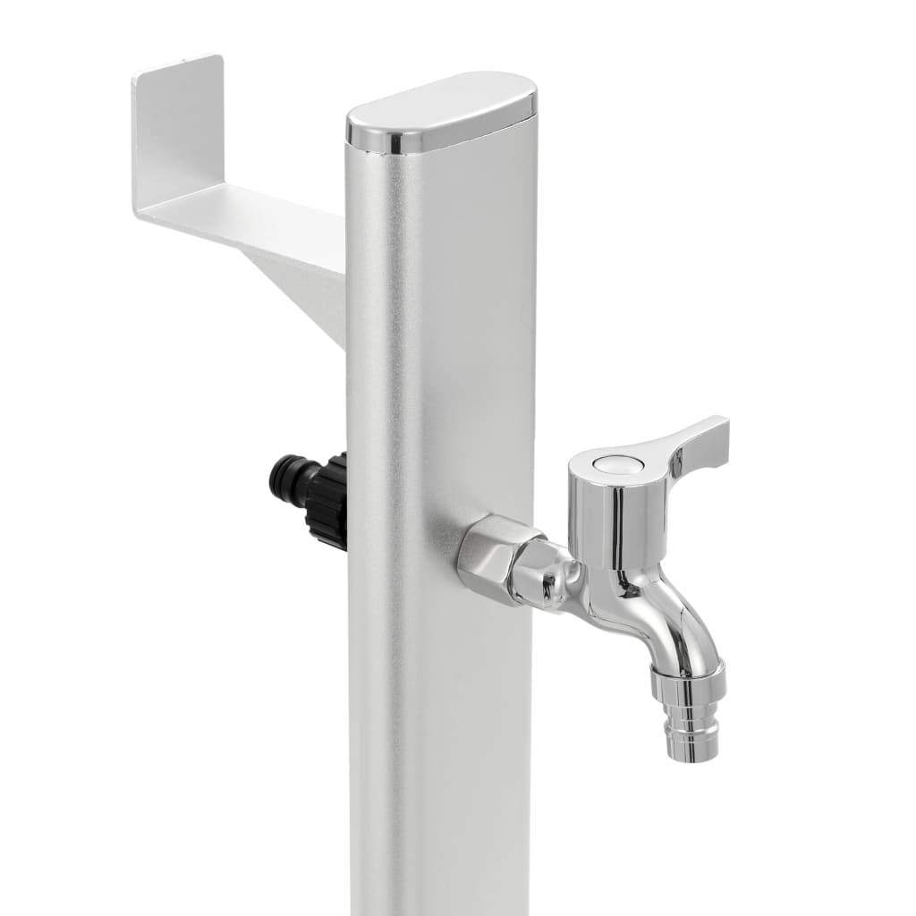 Garten-Wassersäule Aluminium 95 Cm Braun