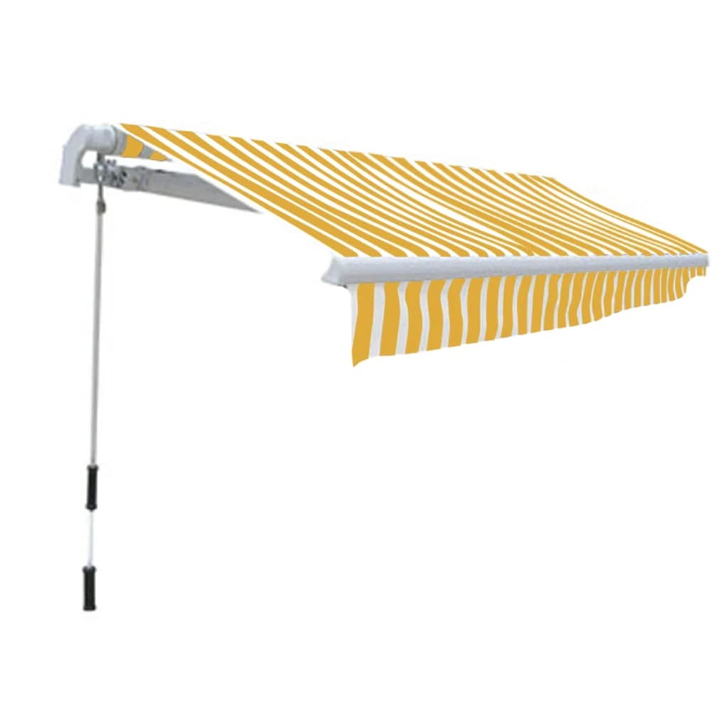 Gelenkarmmarkise Handbetrieben 300 Cm Gelb/Weiß