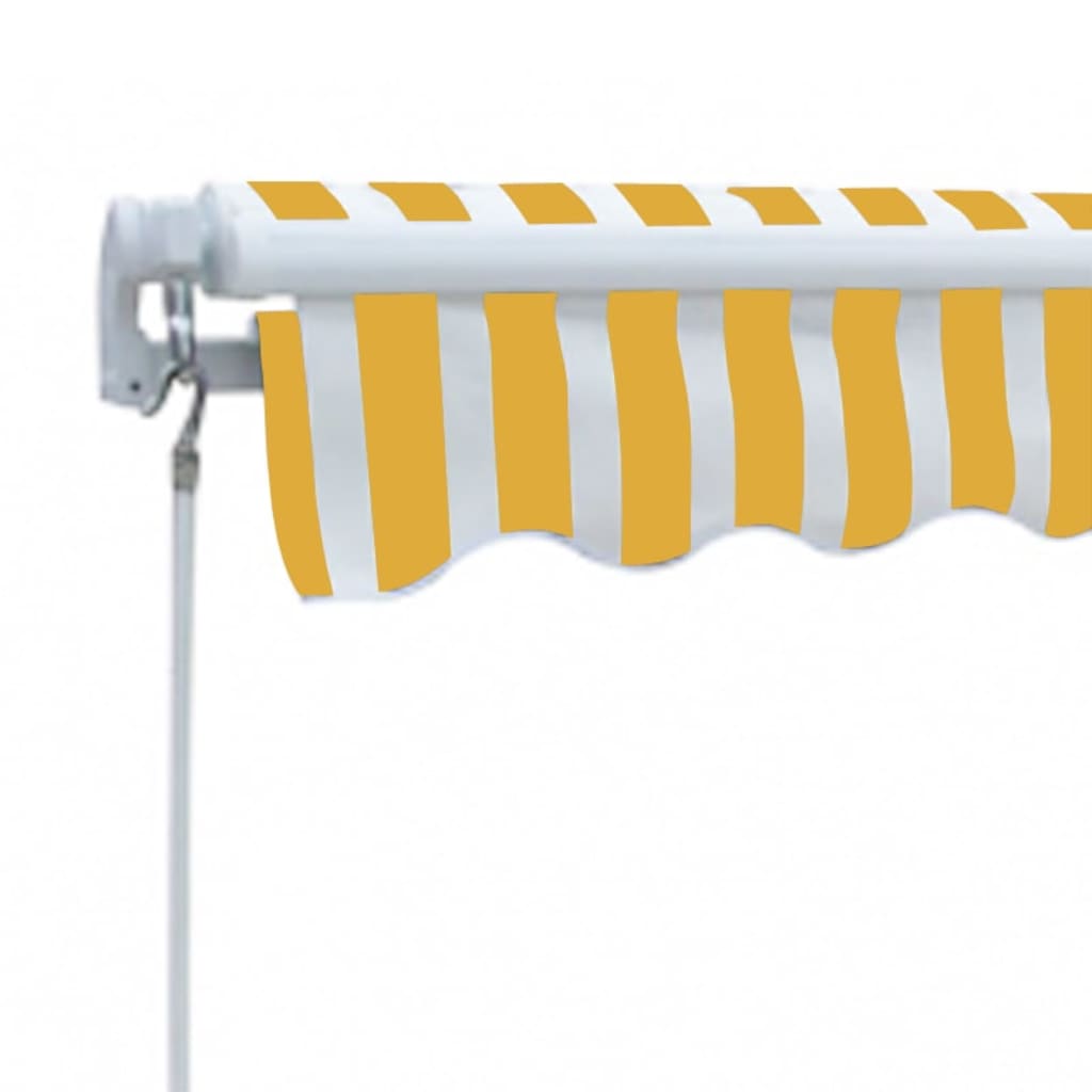 Gelenkarmmarkise Handbetrieben 300 Cm Gelb/Weiß
