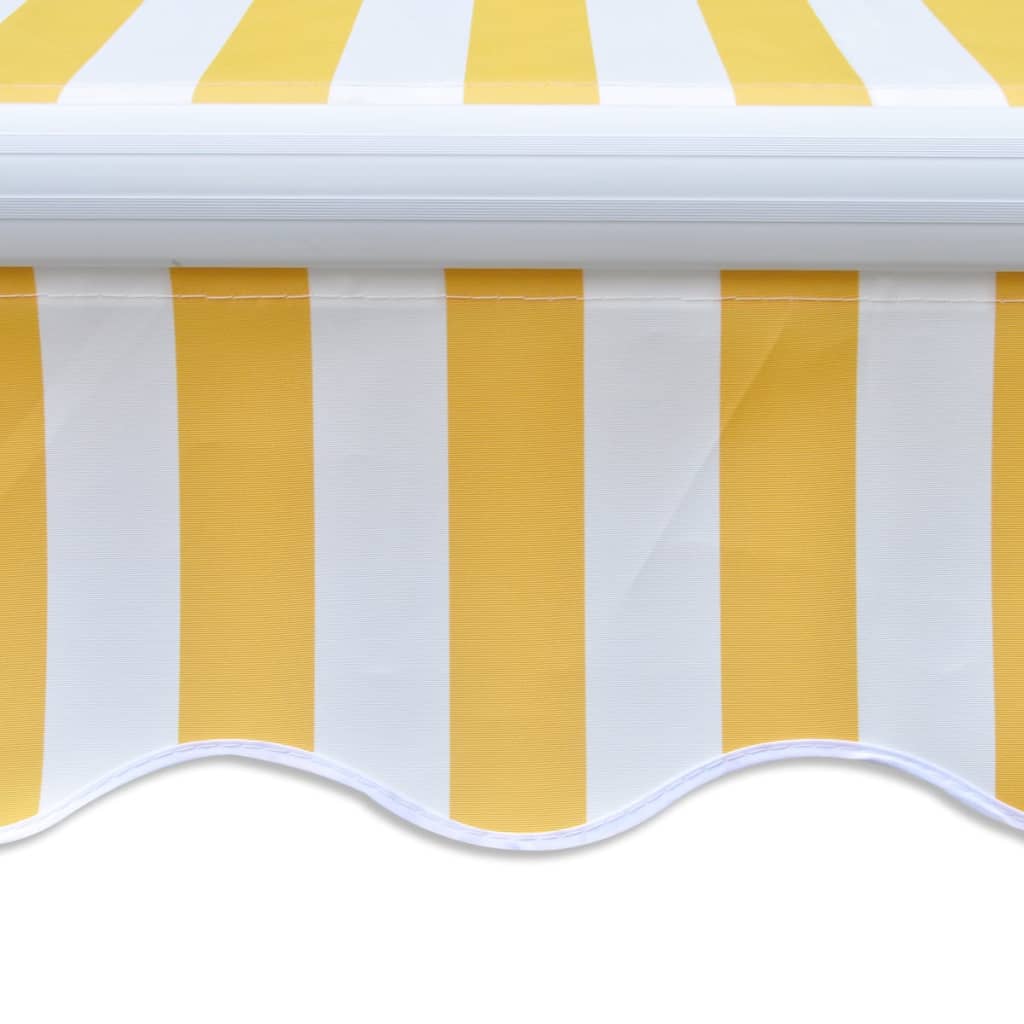 Gelenkarmmarkise Handbetrieben 300 Cm Gelb/Weiß