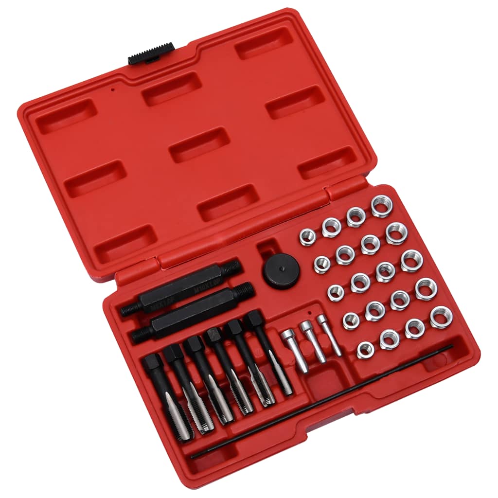 33-Tlg. Glühkerzengewinde-Reparatur-Werkzeugsatz M8 M10 M12