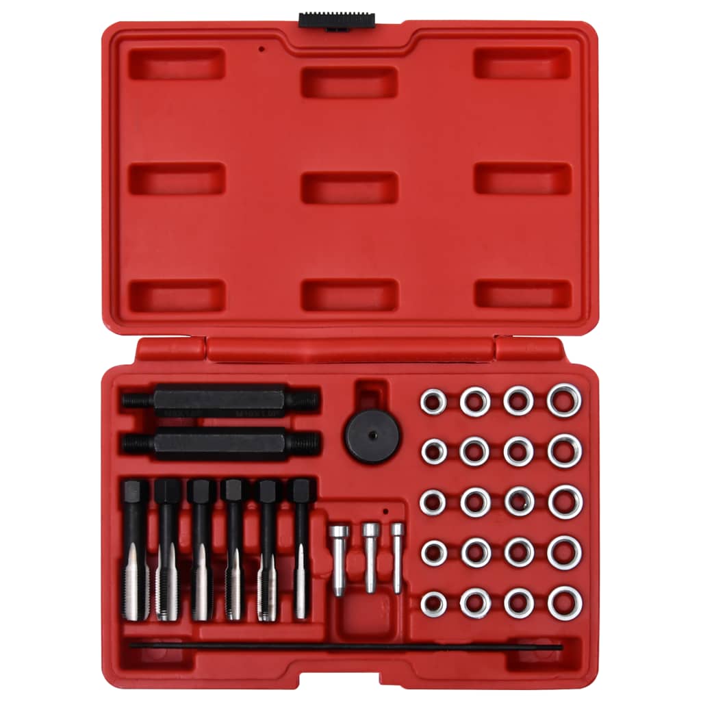 33-Tlg. Glühkerzengewinde-Reparatur-Werkzeugsatz M8 M10 M12