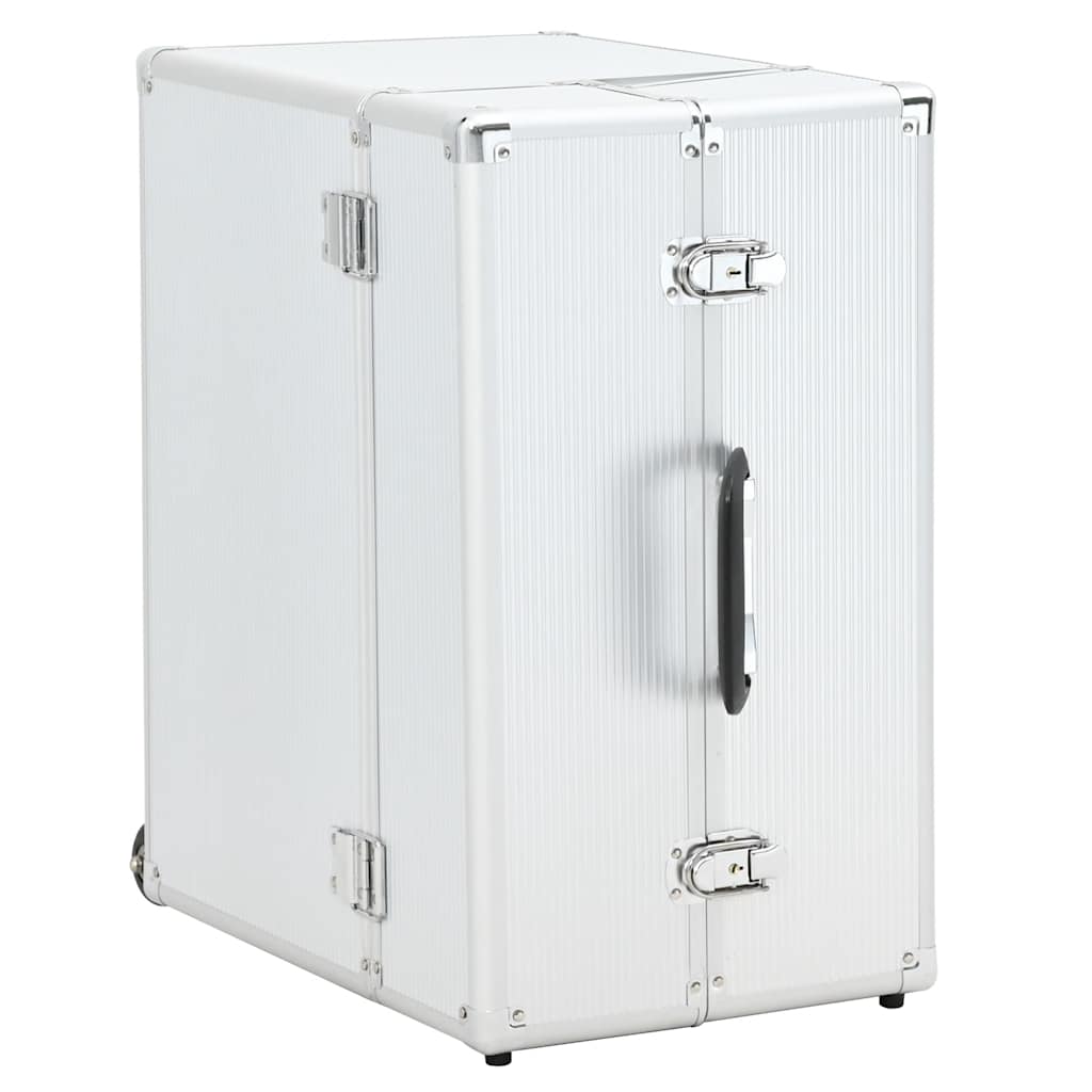 Pilotenkoffer Silbern Aluminium