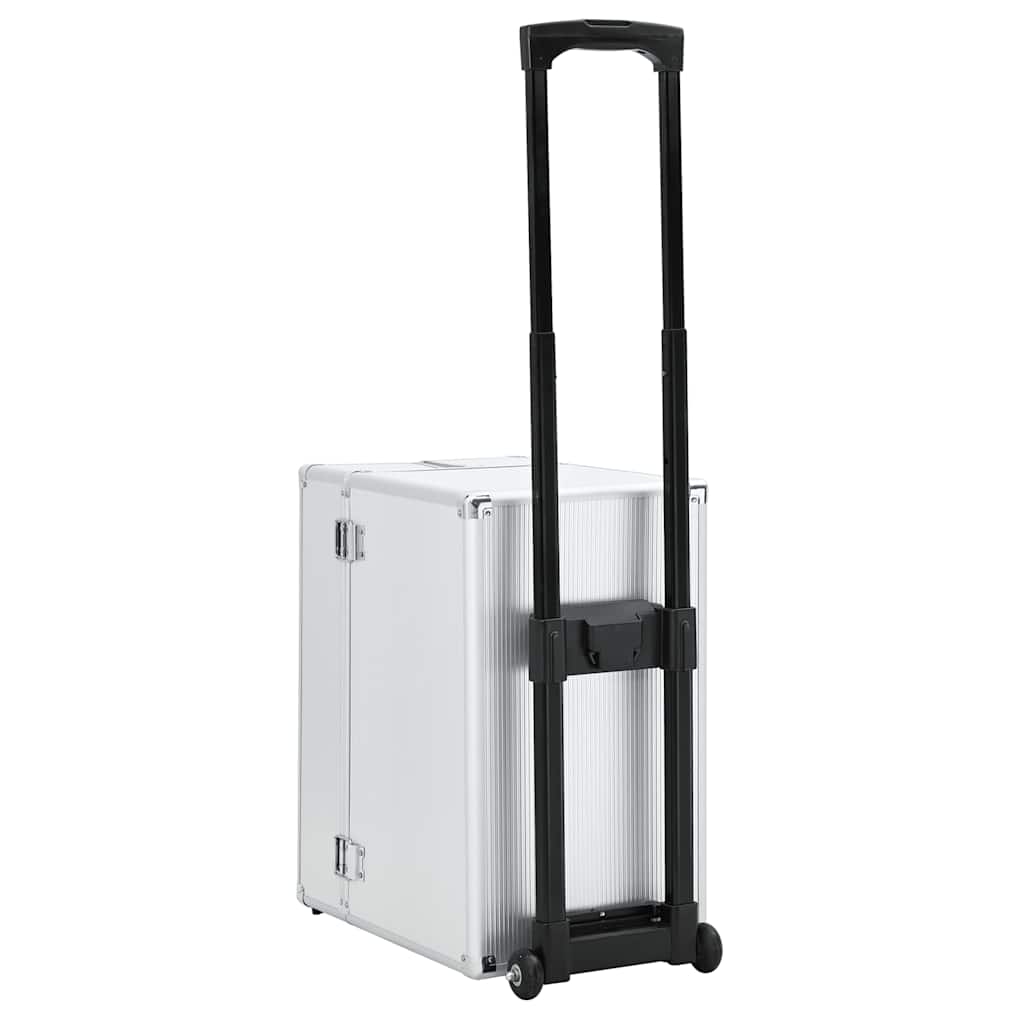 Pilotenkoffer Silbern Aluminium