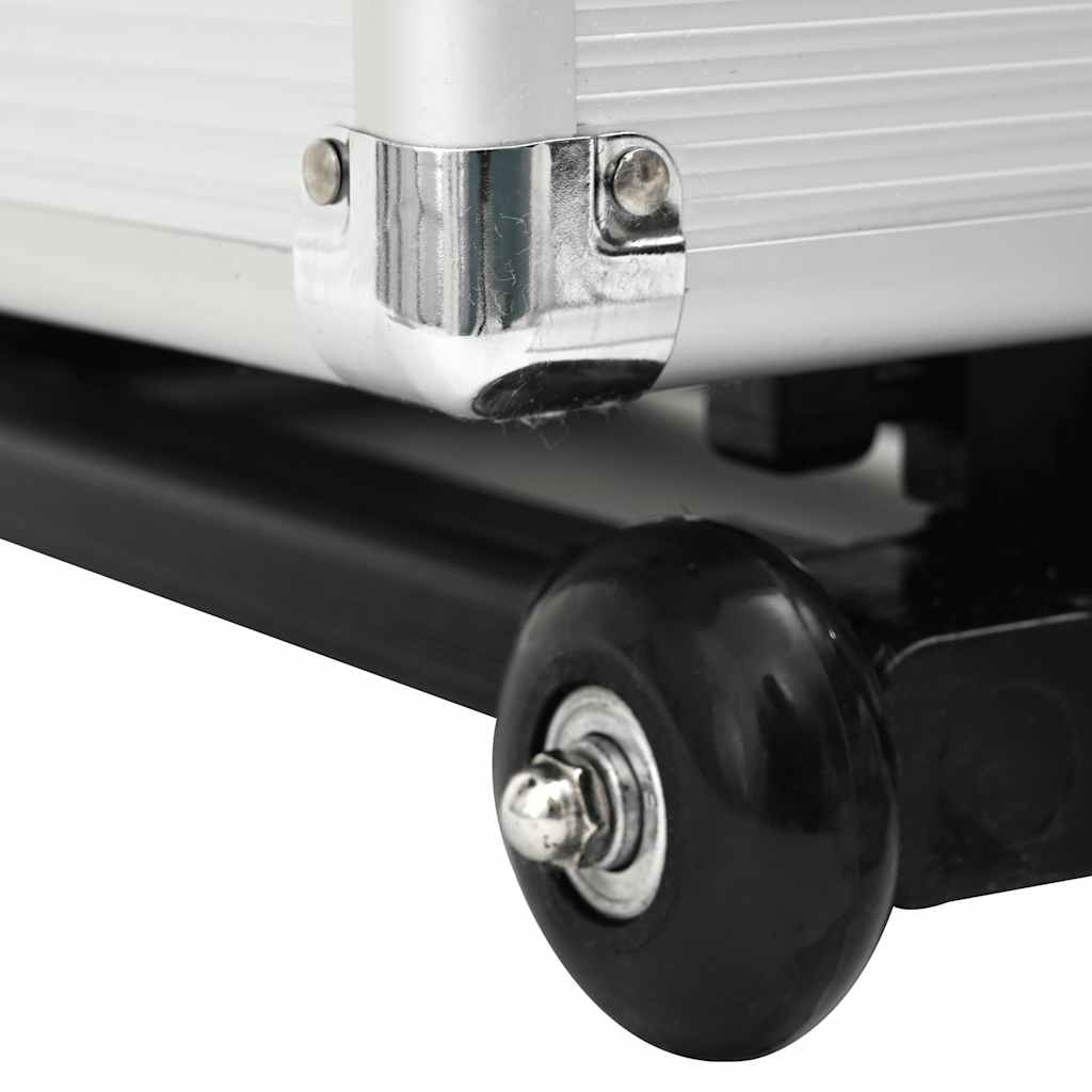 Pilotenkoffer Silbern Aluminium