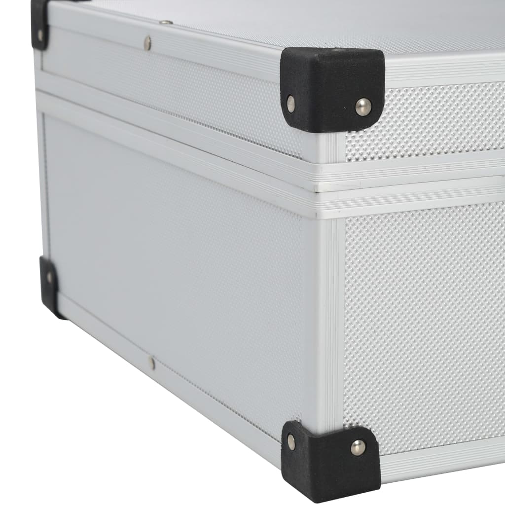Werkzeugkoffer 46 X 33 X 16 Cm Silber Aluminium
