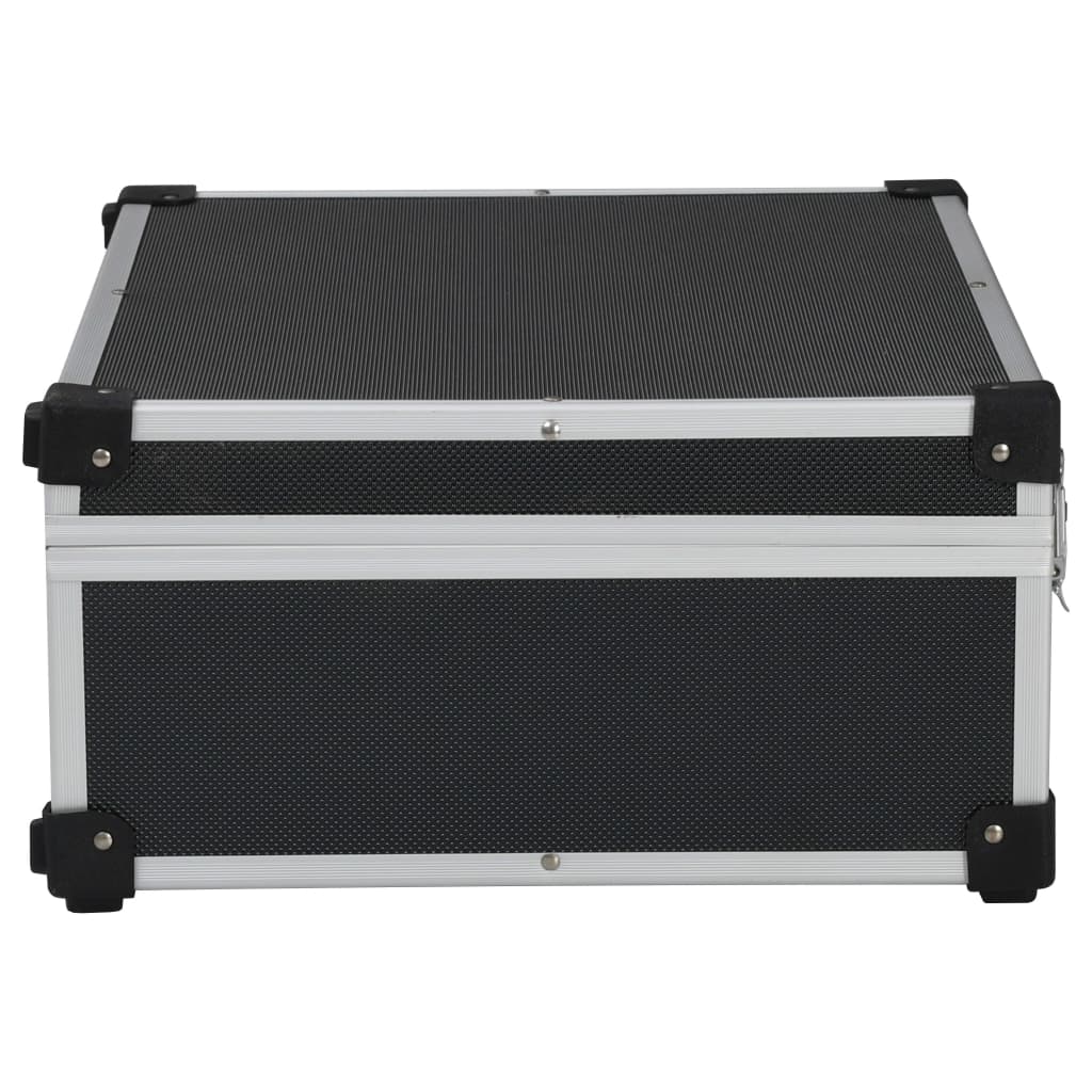 Werkzeugkoffer 46 X 33 X 16 Cm Schwarz Aluminium