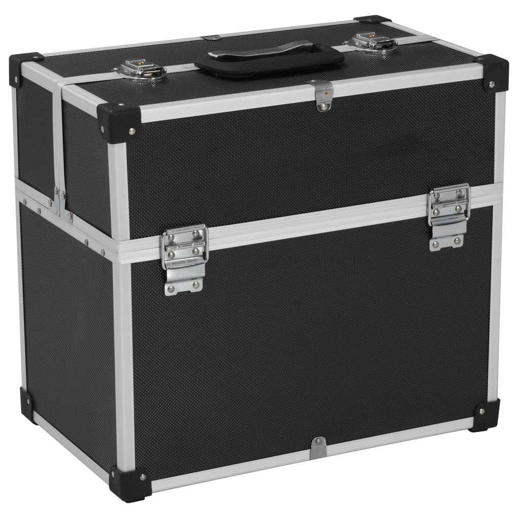 Werkzeugkoffer 38X22,5X34 Cm Schwarz Aluminum