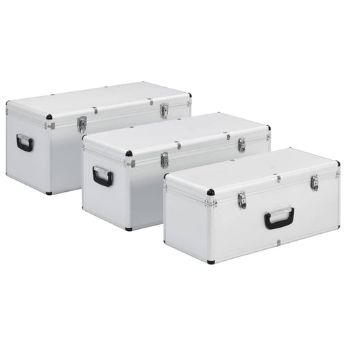 Aufbewahrungskoffer 3 Stk. N Aluminium