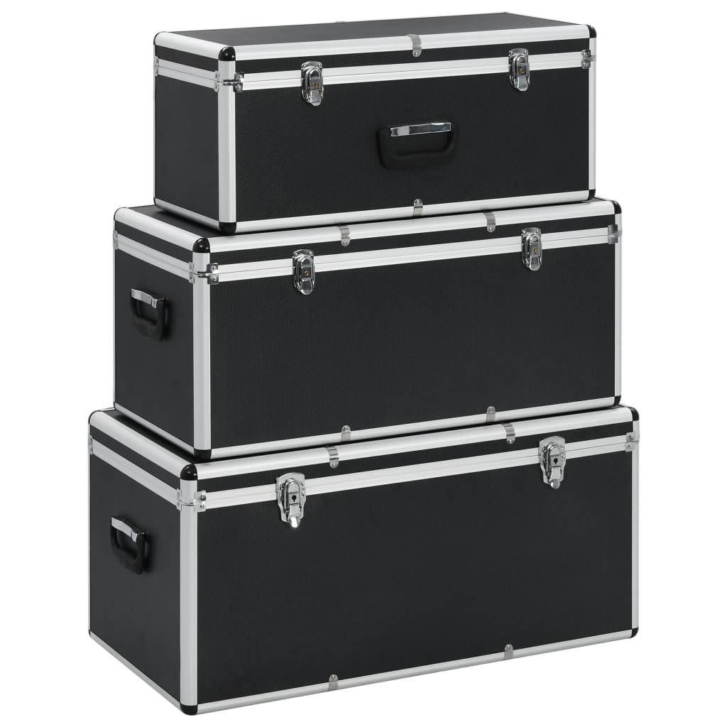 Aufbewahrungskoffer 3 Stk. N Aluminium