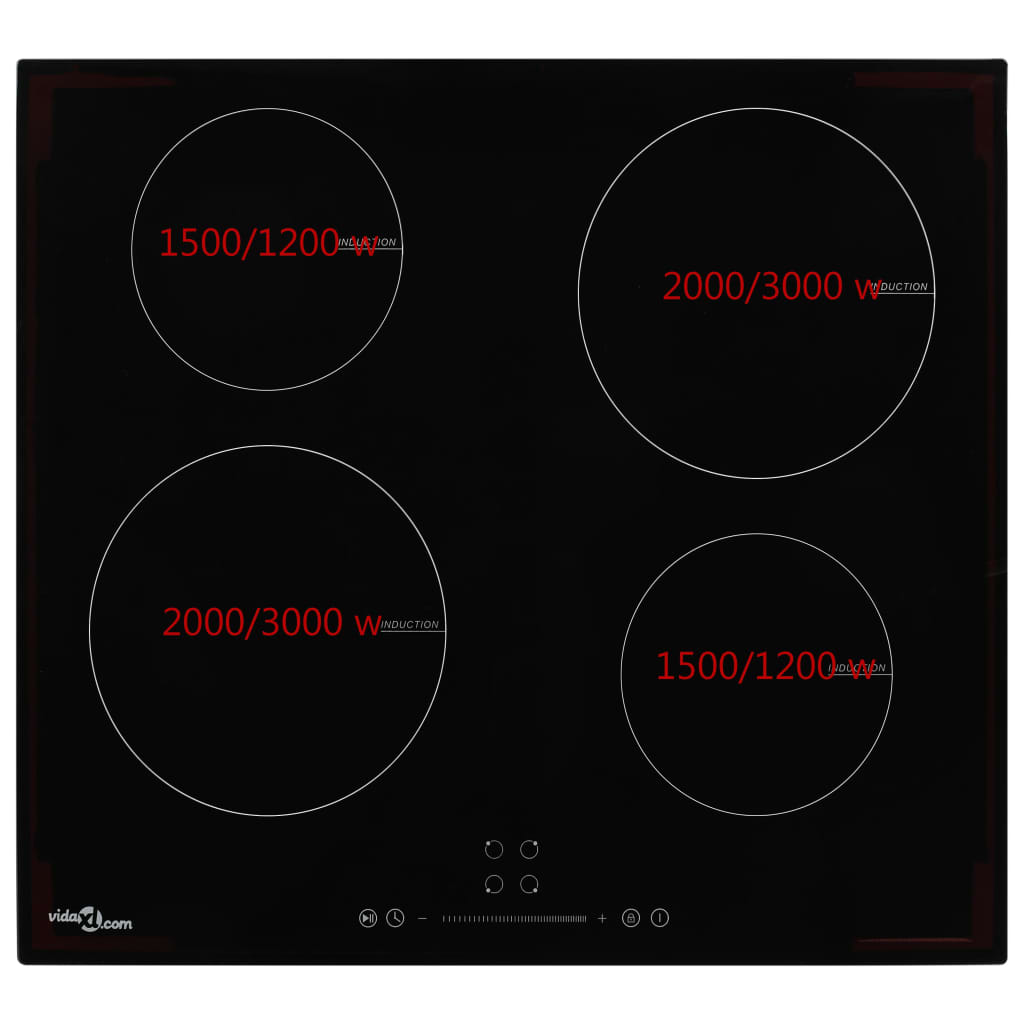 Induktionskochfeld Mit 4 Platten Touch Control Glas