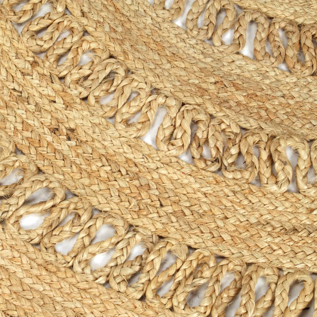 Teppich Handgefertigt Jute Geflochten