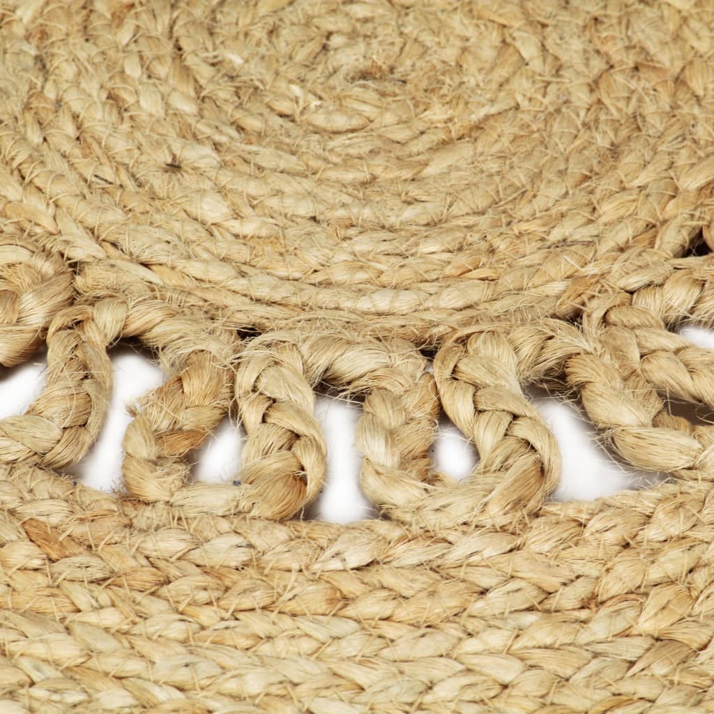 Teppich Handgefertigt Jute Geflochten